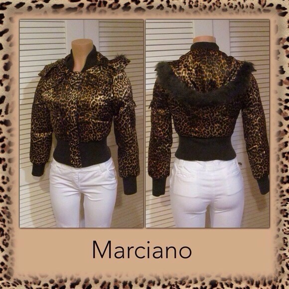 Marciano Jackets & Blazers - MARCIANO LEOPARD PRINT JACKET