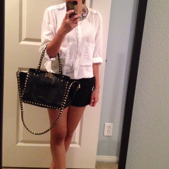 Anthropologie White button down shirt