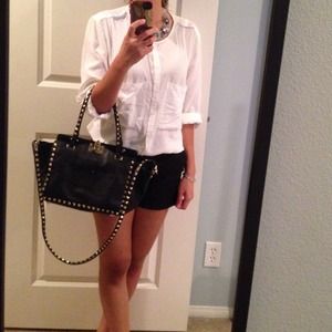 Anthropologie White button down shirt