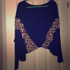 Dolman style cheetah top!!!!!