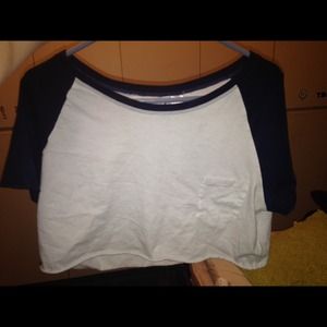 Baseball crop top