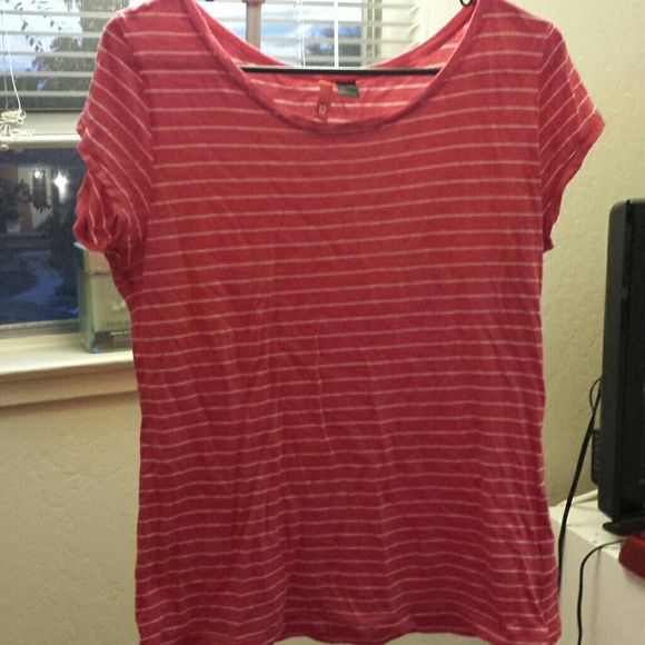 Pink and white stripe shirt