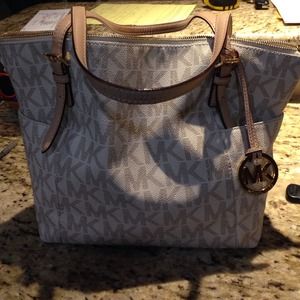 White MK purse