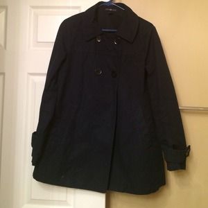 Gap navy two button trench coat