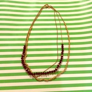 J. Crew black and gold necklace - great staple!