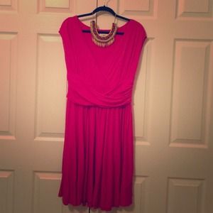 NWOT Pink Loft dress. Size Large.