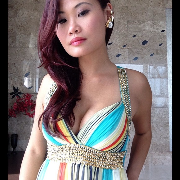 🌼BUNDLED🌼🎉HP🎉✨ Bebe Multi Color Chiffon Beaded - Picture 3 of 4