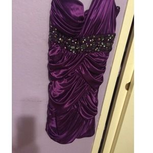 Purple homecoming dress