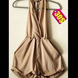 Super cute never worn tan jumpsuit