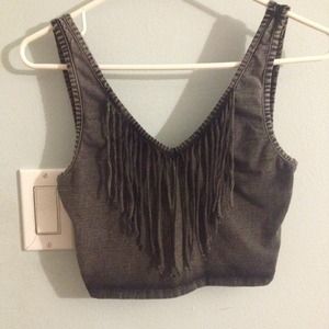 🎂TRADED🎂Urban Outfitters Fringe Crop Top