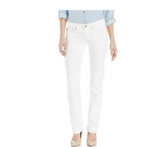 AG tomboy fit white jean