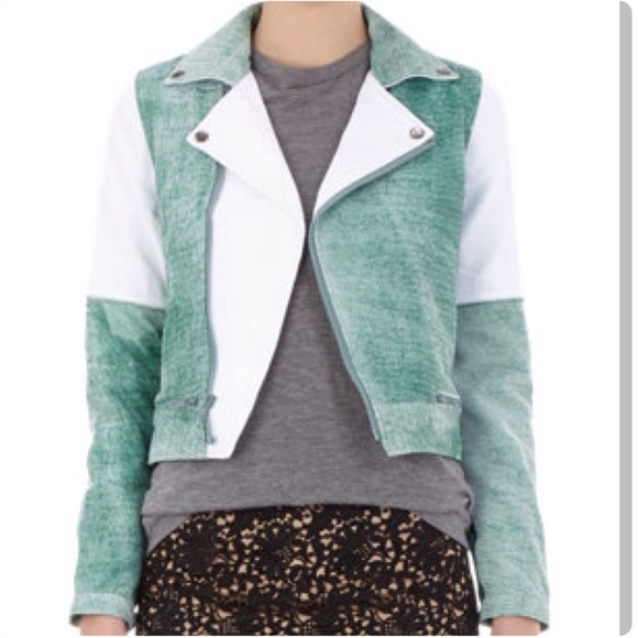 🌹 Timo Weiland Colorblock Biker Jacket - Picture 2 of 4