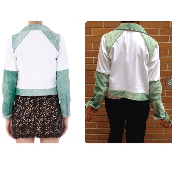 🌹 Timo Weiland Colorblock Biker Jacket - Picture 3 of 4