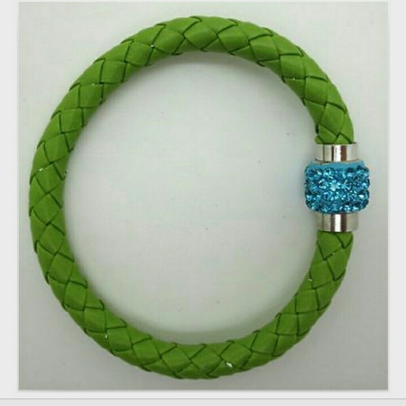 Faux Leather magnetic bracelet NWOT