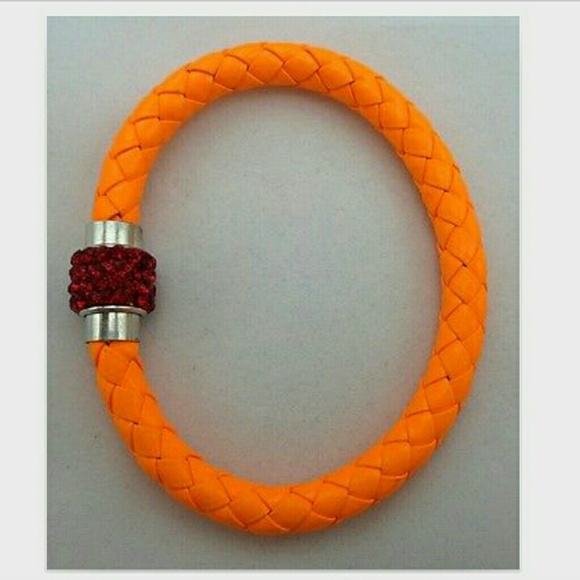 Faux Leather magnetic bracelet NWOT