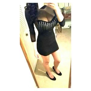 Mesh black dress/ zebra dress bundle