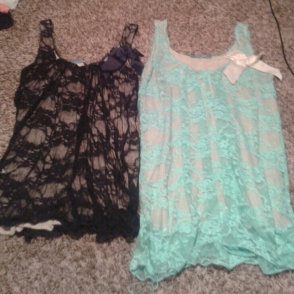 Cute lace tank tops