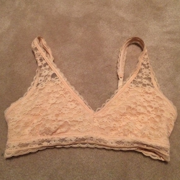 Blush aerie plunge bralette
