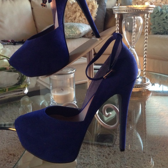 Blue Mary Jane Heels