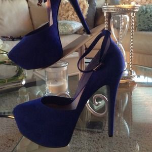 Blue Mary Jane Heels