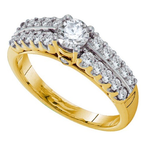 0.99CTW DIAMOND LADIES BRIDAL RING - Picture 2 of 2