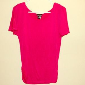 Hot pink, drape tshirt