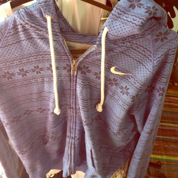Nike zip up with hoodie