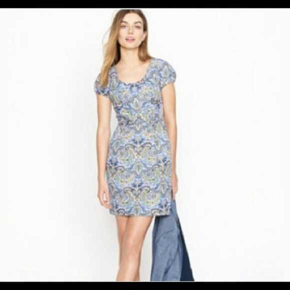 J Crew dress size 2,   70% cotton  30% silk