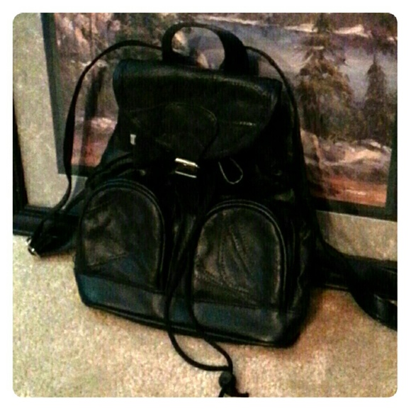 Genuine Leather Backpack style purse