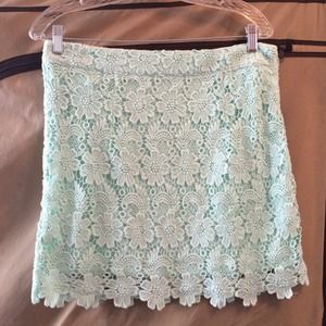 Mint Crochet Skirt Size Large BNWOT