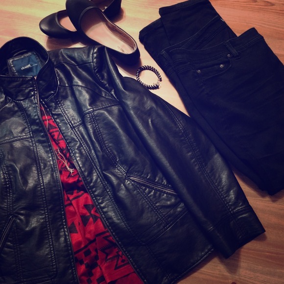 Black Faux Leather Jacket
