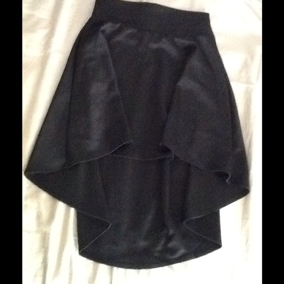 High low black skater skirt reserved