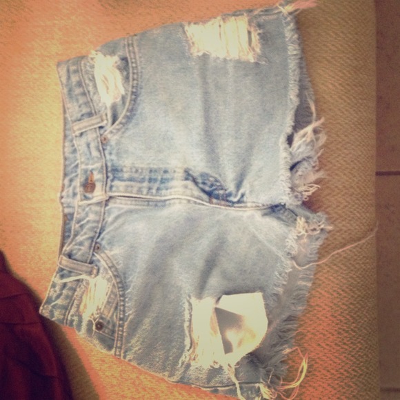 Vintage Levi's high wasted shorts