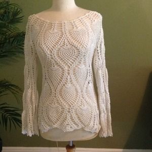 Lace sweater