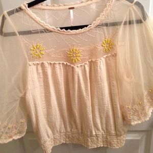 Beaded Free People Top