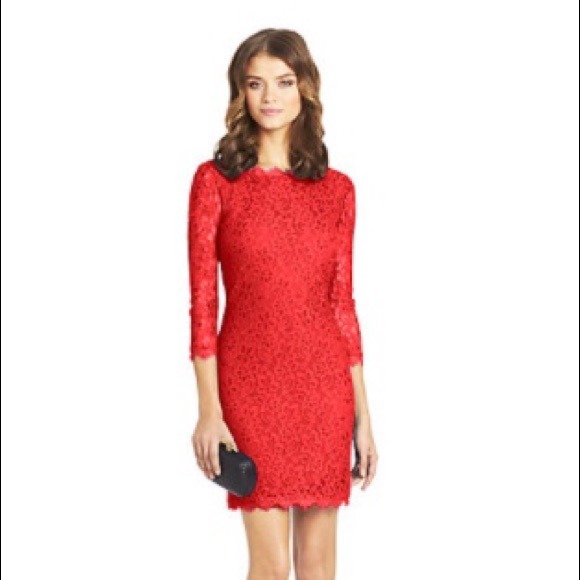 Diane von Furstenberg Dresses & Skirts - DVF Zarita dress! In Poppy red color