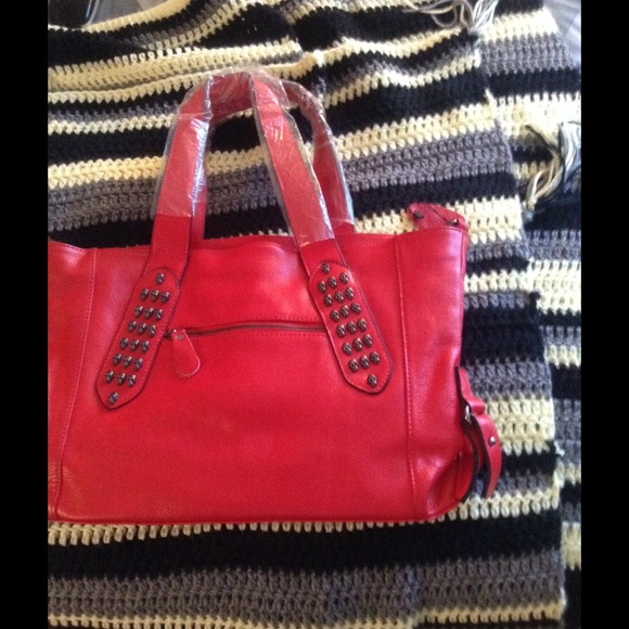 Skull red bag