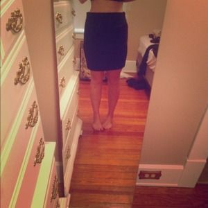 Black pencil skirt