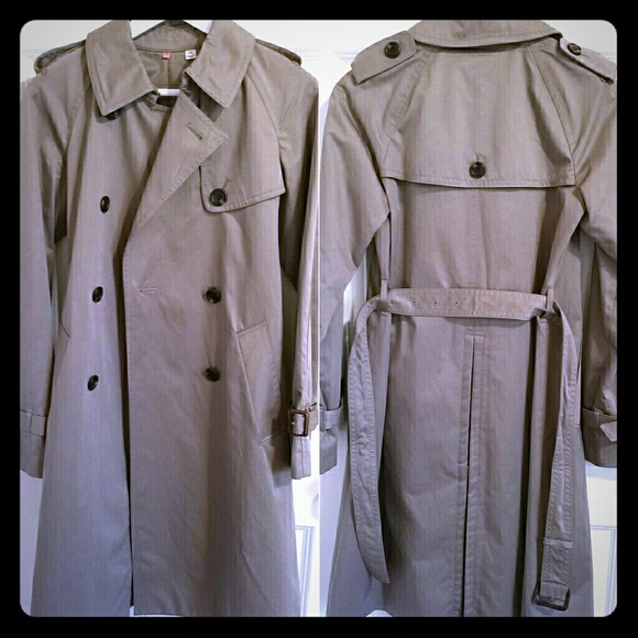 UNIQLO Jackets & Blazers - Long Dark Tan Trench