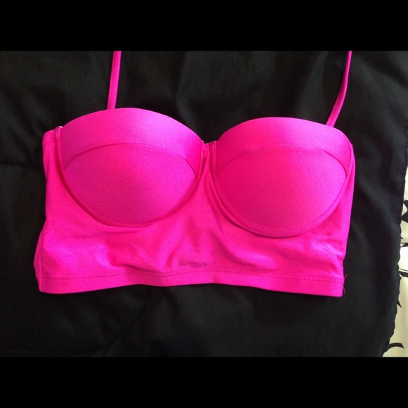 🔴SOLD🔴 Hot pink bathing suit top