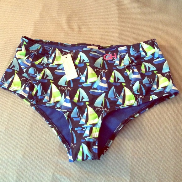 Gilly Hicks high waisted swim bottoms