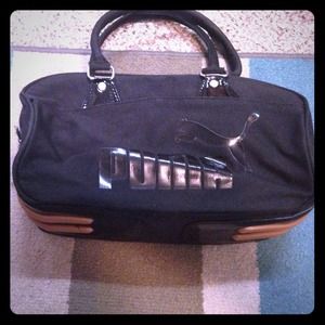 Black puma purse