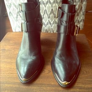 Black Cutout Booties