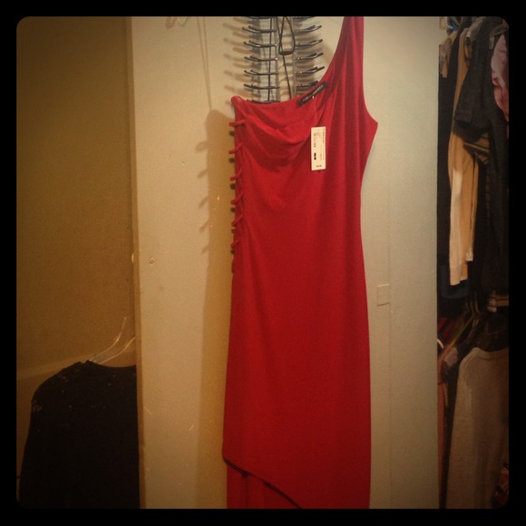 Red gown