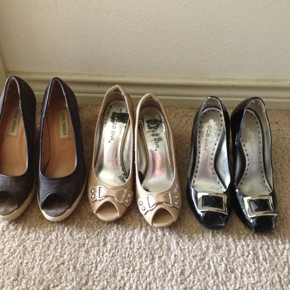 ❌SOLD ❌3  pumps , Steve Madden , Wild Diva & BCBG
