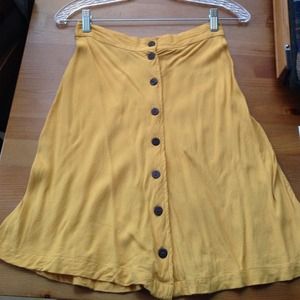 Urban Outfitters Kimchi Blue vintage Mustard skirt