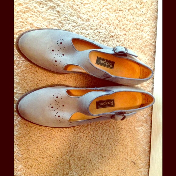 Rockport blue suede shoes!