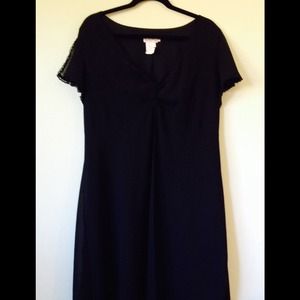 Twist Front Little Black Dress