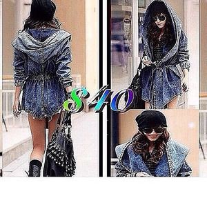 Jean jacket wit hood