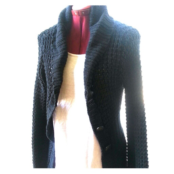 *for @meagwest2013* Black chunky knit sweater